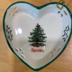 Spode Green and White Holiday Ornament